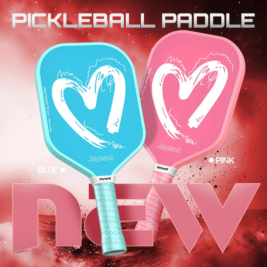Joysent Pickleball Paddles Modern Fiberglass Design with Non-Slip Silica Gel & PU Handle, Cold Pressing for Lovers