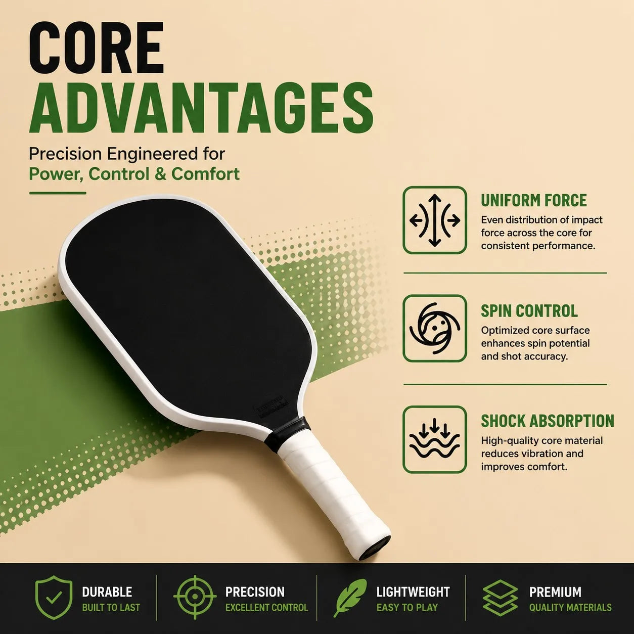 2026 Gen 5 Foam Core Pickleball Paddle T700 Raw Carbon Fiber Hot-pressing Friction Surface High Grit Spin Pickle Ball Racket