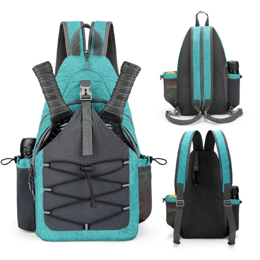 Large Capacity Pickleball Rackets Backpack Holds 2 Rackets Lightweight Pickleball Paddle Bag Adjustable with Hanging Hook