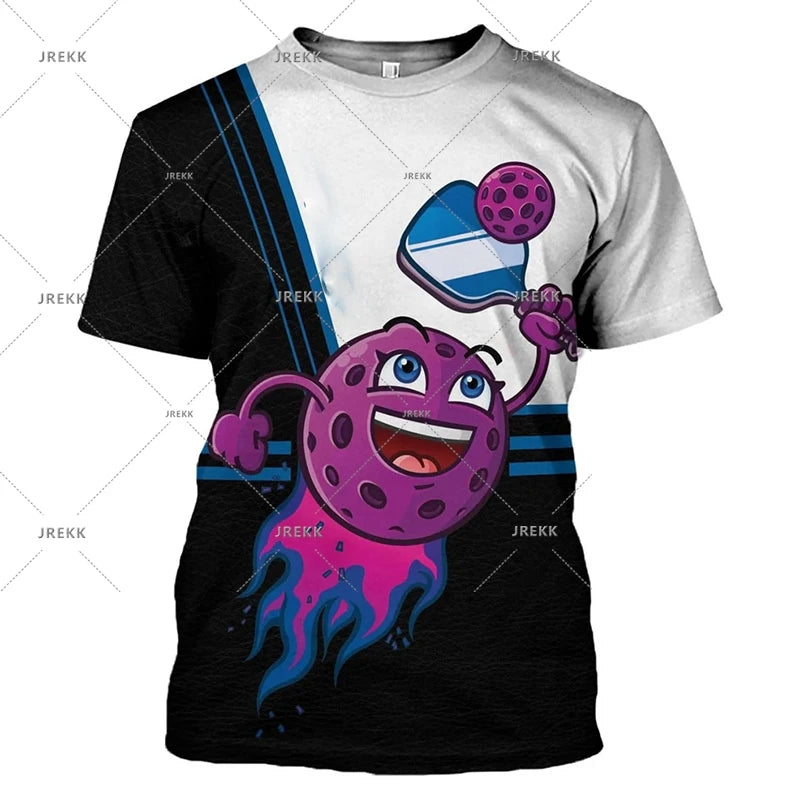 Pickleball Sport Funny T-shirt For Men Women Trend