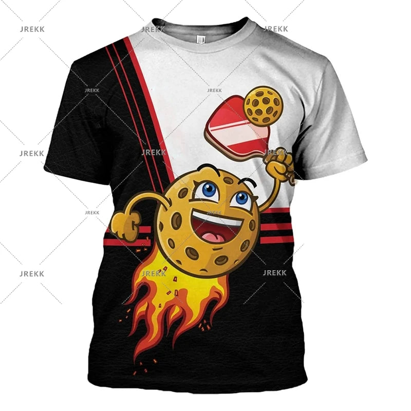 Pickleball Sport Funny T-shirt For Men Women Trend