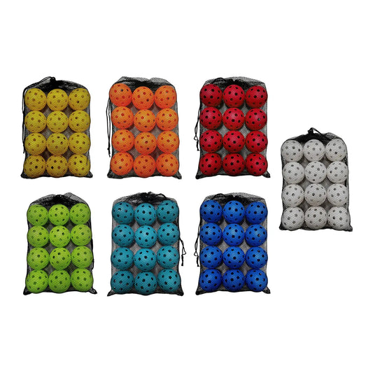 12 Pieces Pickleball Balls Standard Specifically Designed Practice Accessories for Sanctioned Tournament Play Outdoor Courts