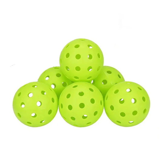 3/6/12pcs Durable Indoor Pickleball Balls 26 Holes 72mm Training Paddle Ball Plastic Pickleball for Competition and Practice
